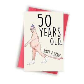 GlightG Funny 50th Birthday Card for Men Him, Happy 50 Year Old Birthday Gifts for Men Him, Happy 50th Birthday Card Gifts for Husband from Wife, 1974 Birthday Gifts for Men, 50th Bday Decorations for Men