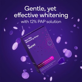 Burst Non-Slip Teeth Whitening Strips (20 Single-Use Strips/10 Whitening Treatments) | Fresh Mint | Fast Acting Advanced Pap Whitening Agent + Coconut Oil, Aloe Vera & Xylitol | Formulated in The USA