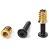 30-Set 1/4-20 Threaded Insert and Bolt for Wood, Furniture Screw