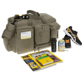 ELEPHANT Canvas Travel Bag XL 58 cm / 50 L Sports Bag Large Compartments + Bottle, olive