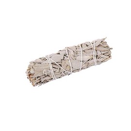 NKlaus 1 x L White Sage Smudge Sticks 10 cm Salvia Apaea 30 g Incense Bundle 6724