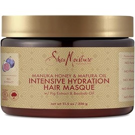 SheaMoisture Intensive Hydration Hair Masque Manuka Honey & Mafura Oil For Dry, Damaged Hair Deep Conditioning Hair Treatment 11.5 oz