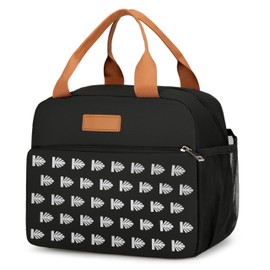 Portable Lunch Tote Bag–Leakproof Insulated Lunch Box for Office,Picnic,or Outdoor Travel Lightweight Reusable Lunch Bag for Men & Women (Balck)