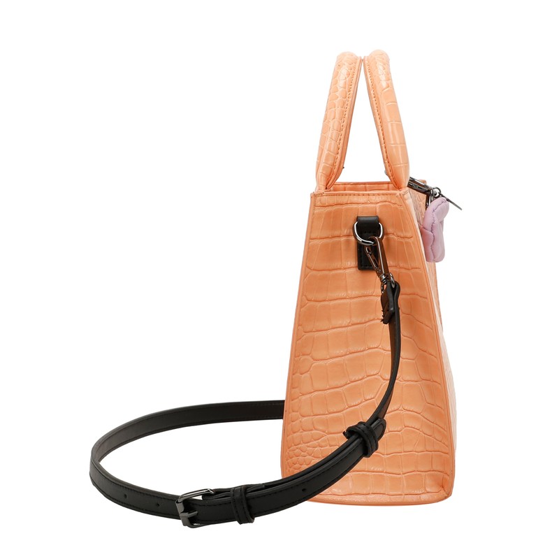 Big Boxy Collection Croco Orange Tan