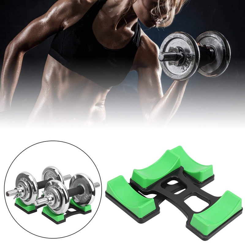 Hapivida 1 Pair Dumbbell Rack, Prevent Rolling Dumbbell Bracket Mat