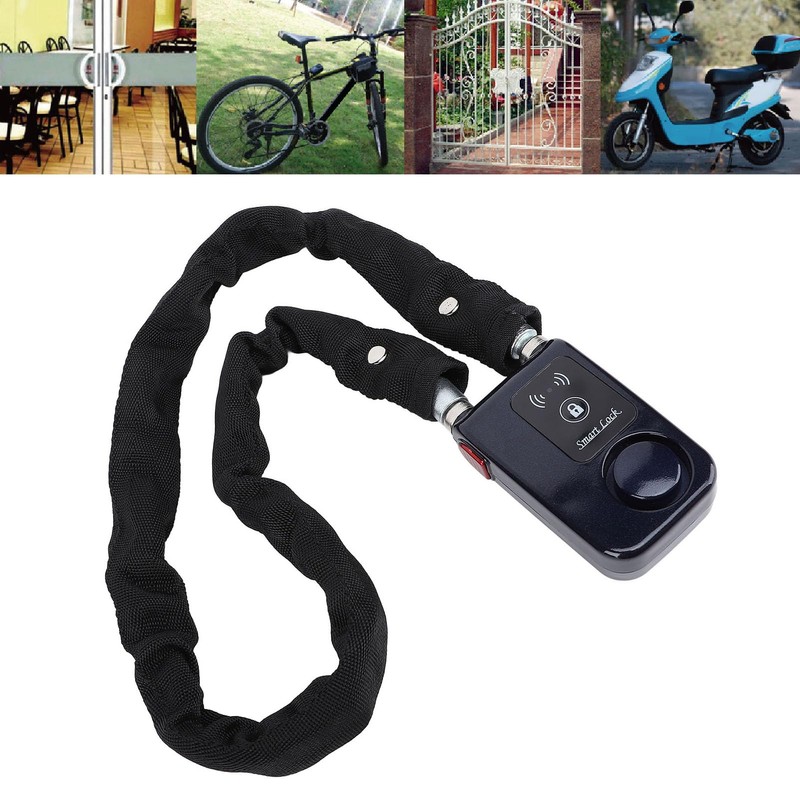 Bluetooth Chain Lock, APP Control Bike Lock with Vibration Alarm