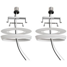 OHLECTRIC Recessed Can Light Conversion Kit to Pendant Lights – Medium Base Converter Compatible with 4”-6” Recessed Can Lights – Ideal for Kitchens, Bedrooms, Offices, and Damp Locations - 2 Pack