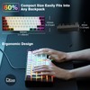 Snpurdiri 60% Wired Gaming Keyboard, 61 Keys RGB Backlit Ultra-Compact