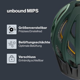 uvex unbound MIPS - Safe MTB Helmet for Men and Women - MIPS System - Individual Size Adjustment - Forest - Olive Matt - 58-62 cm