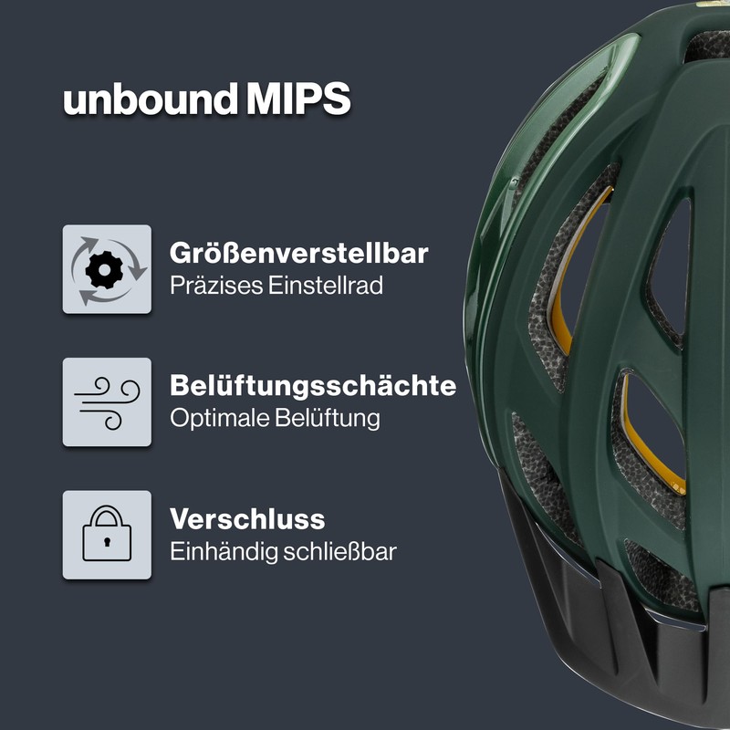 uvex unbound MIPS - Safe MTB Helmet for Men and