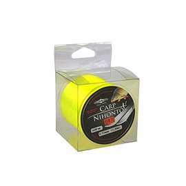 NIHONTO CARP Fluo Yellow Monofilament Very Smooth Fishing Line Carp Line Feeder Line Available from Diameter 0.23 to 0.40 mm (Diameter 0.35 mm / Load Capacity 12.20 kg)