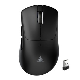 SOLAKAKA SM805 Lightweight Wireless Gaming Mouse,24000 DPI,Tri-Modes Connection,BT5.0/Type-C Wired/2.4G Wireless Mouse Gaming with 2 Side Buttons, Engineering Grip Custom Mouse for Gamer,Black