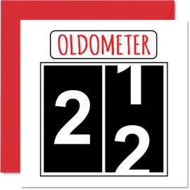 Stuff4 Funny 22nd Birthday Cards for Men Women - Oldometer - 22nd Birthday Card for Son, Daughter, Brother, Sister, Grandson, Granddaughter, Niece, 145mm Greeting Cards