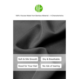 100% Viscose Made from Bamboo Breathable Pillowcases King Size Set of 2-Pack for Hot Sleepers and Night Sweats- Softness and Cooling Pillow Cases-Envelope Closure （Black -20 x 40 Inches）