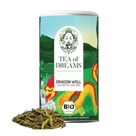 Organic Green Tea | Chinese Dragon Tea | Long Jing | Lung Jing | Loose Tea | 50g