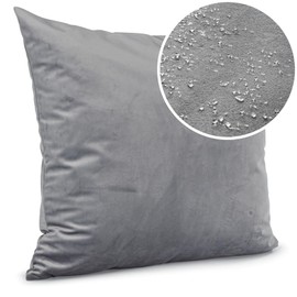 ANRO Cushion Cover Cushion Cover Decorative Cushion Sofa Cushion Couch Cushion Velvet Grey 50 x 50 cm without Filling