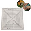 HONEYSEW Easy Half-Square Triangles Template Ruler for Sewing Quilting
