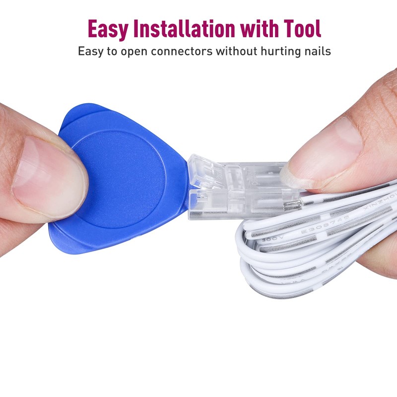 EMITEVER LED Strip Light Connector, 3 Packs, Tape Light Extension