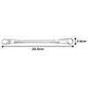 TONE HPM45-1113 Long Glasses Wrench (45°) Double Side Width 0.4