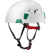 Climbing Technology Moon Helmet, Bianco/Verde Scuro, 50-61 cm