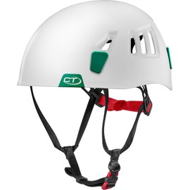 Climbing Technology Moon Helmet, Bianco/Verde Scuro, 50-61 cm