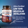 Cod Liver Oil Softgels 1000MG | Omega 3 + Vitamin