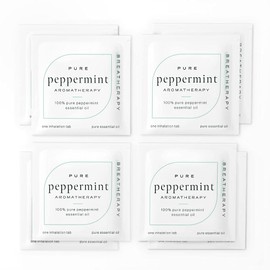 Breatherapy Pure Essential Oil Aromatherapy Inhalation Tabs, 8-Pack (Peppermint)