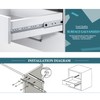 Uenhoy 1 Pair Drawer Slides 13.46" Full Extension Slide Track