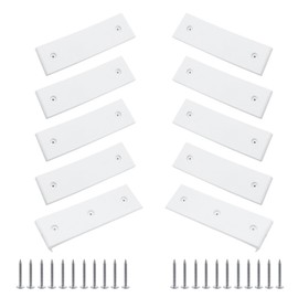 Chinflly Boat Trailer Bunk Slide Pads and Glide Bunk Enders, 3" x 10" Heavy Duty Boat Trailer Slides for Bunks Smoother Boat Bunk Slide Pads,White