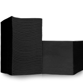 Pinnacle Supply 500 Pack Cocktail Napkins Paper - Quality 3-Ply Black Beverage Napkins - Restaurant, Event, Bar Napkins - Perfect Size Dessert Napkins - Party Napkins Bulk - Elegant Wedding Napkins Disposable