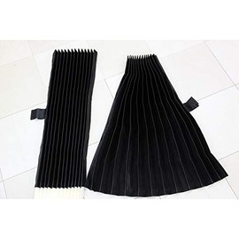 Truck Curtain, Center Curtain, Large and Medium Size, Pleat, Width 47.2 x Length 39.4 inches (120 x 100 cm), Pack of 2, Compact Type, Thin Class 1 Light Blocking, Divider Between the Driver's Seat and