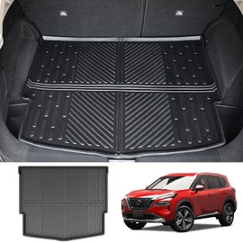 Utiiy Cargo Liner Fit for 2021-2024 Nissan Rogue Cargo Mat TPE All Weather Trunk Mat for 2021 2022 2023 2024 Nissan Rogue Accessories(Non Sport Model)