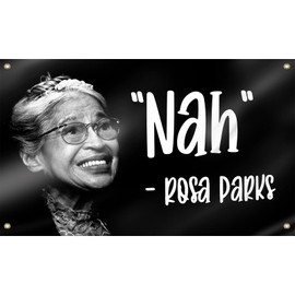 Eohcofys NAH Rosa Parks Flag 3x5 Ft Funny Flags for Room Guys College Dorm…