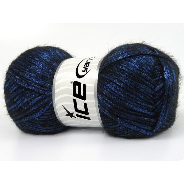 ICE Glam Universe Ice 82257 Night Blue, Black 100gr 250yds