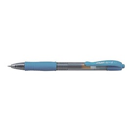 Pilot G207 Retractable Gel Rollerball 0.7 mm Tip, Light Blue, (Box of 12)