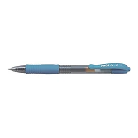 Pilot G207 Retractable Gel Rollerball 0.7 mm Tip, Light Blue, (Box of 12)