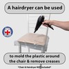 Uzitec Clear Plastic Dining Chair Cushion Protectors - Set of