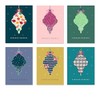 Multipack Ramadan Mubarak Cards - 6 Designs Fanoos Collection