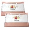 Bear-Pooh Clear Zipper Flat Pouch 2-Pack - Versatile Mesh Zipper