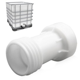 Riisoyu IBC Tank Accessories, IBC Adapter S60 x 6 Extension Spacer Coarse Thread IBC Adapter S60 x 6 Extension Spacer IBC Container Accessories with PVC Seal for Garden Watering