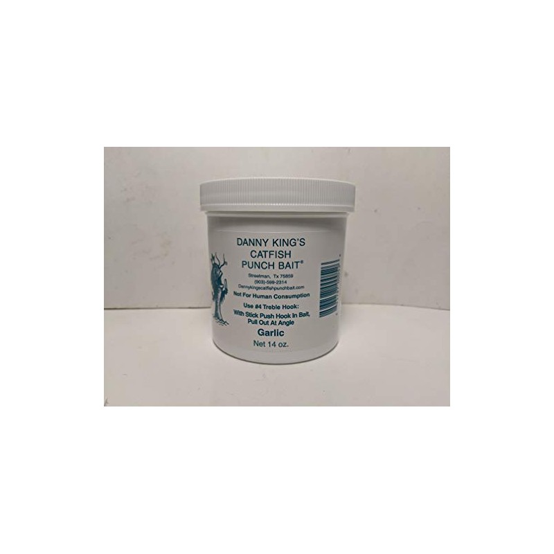Danny King Catfish Punch Bait Garlic Fishing Equipment, 14 oz