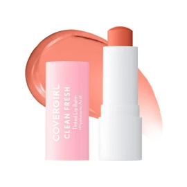 CoverGirl Clean Fresh Tinted Lip Balm, Vegan Formula, Hydrating, Natural Finish, Made for Peach, 1 Count