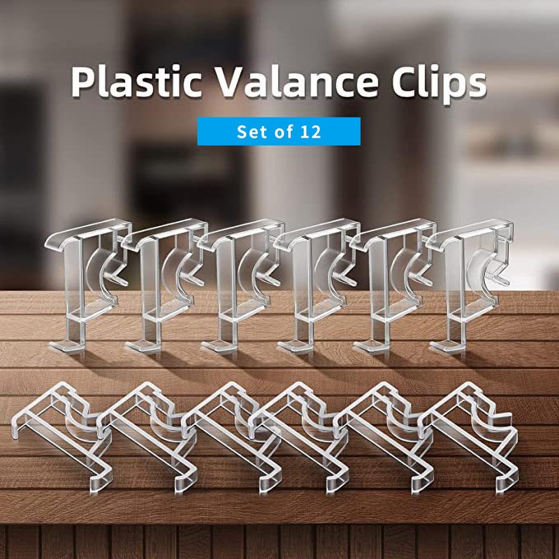 KarDoL 12pcs Blind Valance Clips, Window Blind Clips 2 Inch