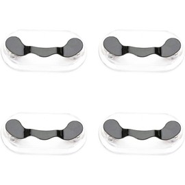SEIWEI 4 soportes magnéticos para anteojos de sol, soporte para tarjetas de identificación, unisex, Negro -, 43*23*12mm/1.69*0.91*0.47inch