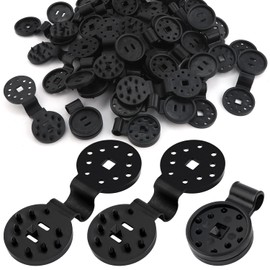 100pcs Shade Cloth Clips, Plastic Shade Cloth Heavy Duty Lock Clips Round Sun Shade Cloth Clips Fixed Clip for Shade Cloth for Outdoor Garden