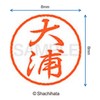 シャチハタ 印鑑 ハンコ ブラック8 XL-8 印面8ミリ 大浦