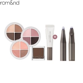 ROMAND Han All Eye Pot Liner 5g 1ea + Slide In Single 1.5g~1.9g 1ea + Han All Brow Cara (+ Han All Volume/Line Brush), Shade#$%Slide In Single#$%Han All Brow Cara#$%Gift:03 Peony Cream Pot-S17-03 Modern Beige-Han All Volume *1/Line Dual Brush *1