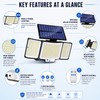 Solar Motion Sensor Light for Outdoor Security – IP65 Waterproof