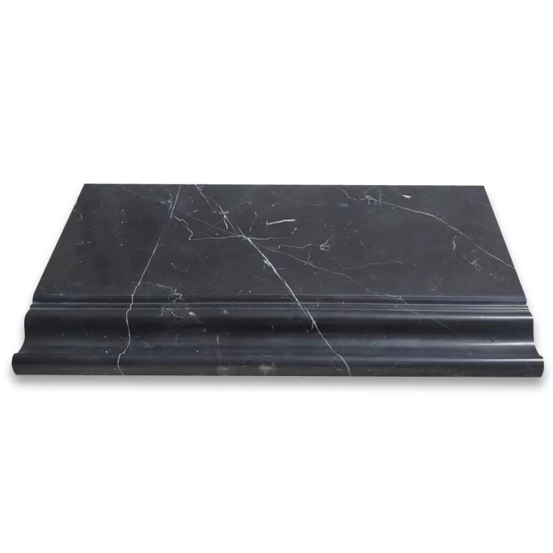 Stone Center Online N06P Nero Marquina Black Marble Skirting Baseboard
