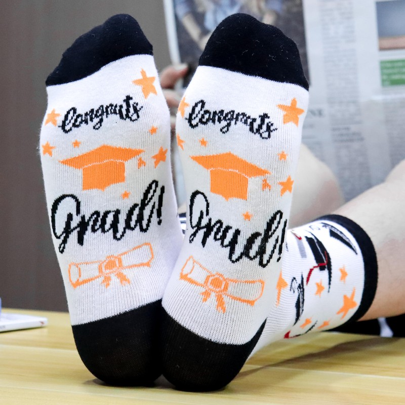 Moyel Funny Graduation Socks for Women Men Graduation Gifts for